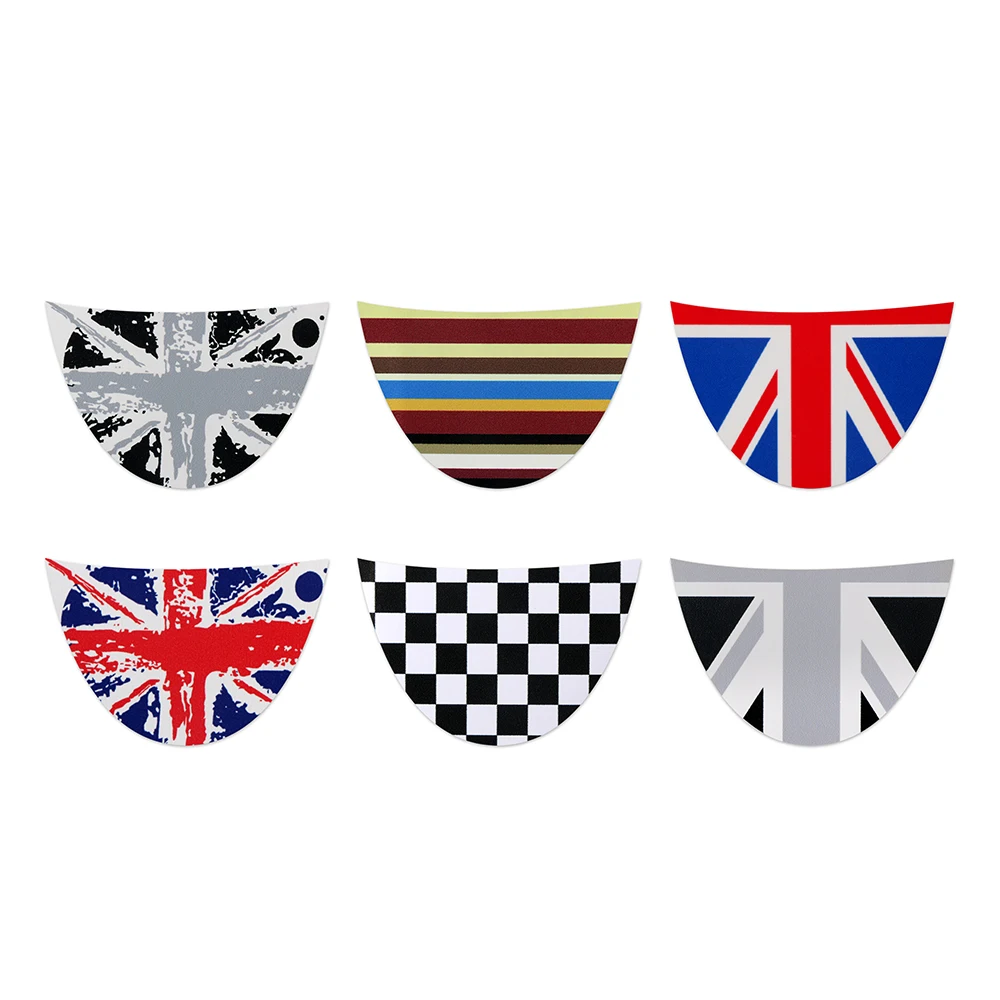 Car Steering Wheel Down Sticker For MINI Coopers JCW R55 R56 R57 R60 R61 2007-2014 Union Jack Styling Auto Interior Accessories