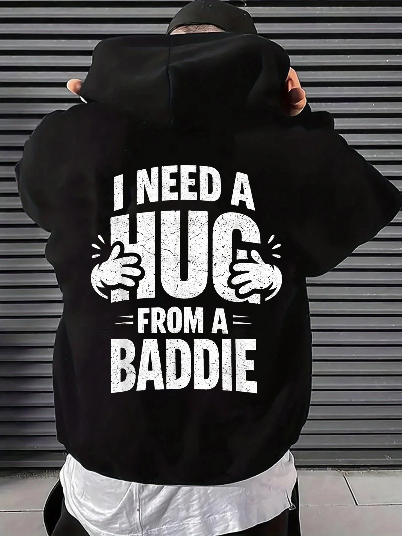 Men's Casual Hoodie with Fun Print 