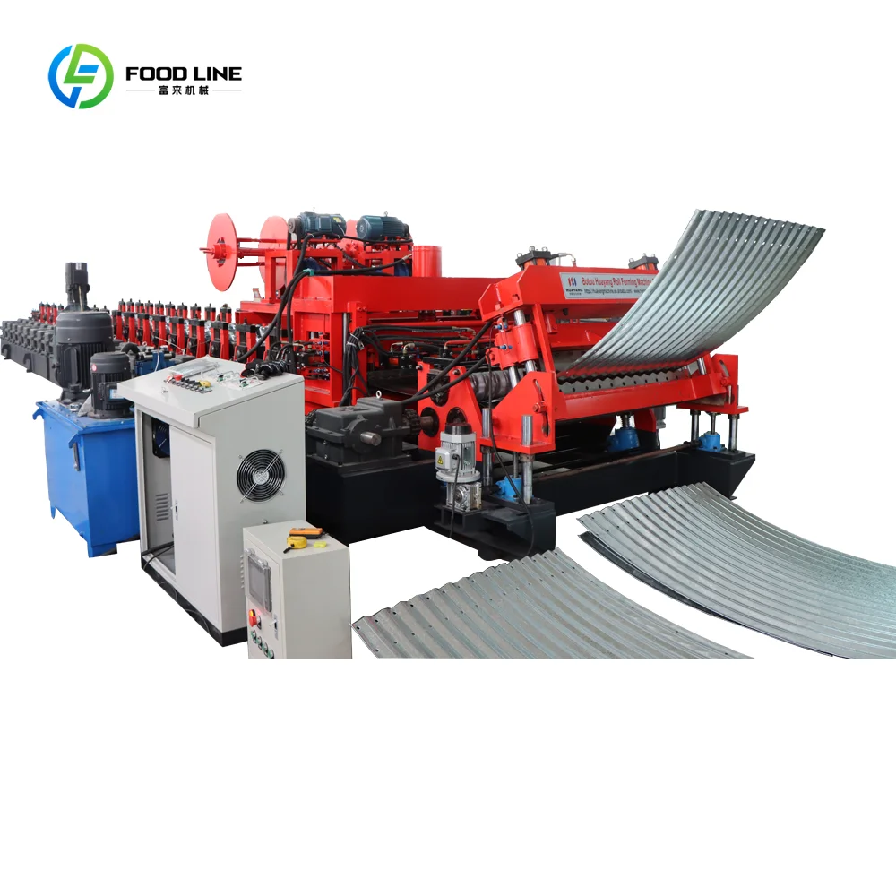 Máquina Formadora de Rollos Corrugados para la Fabricación de Silos, Máquina Formadora de Paneles de Grano con Funciones de Plegado, Curvado y Perforación, Grado Industrial