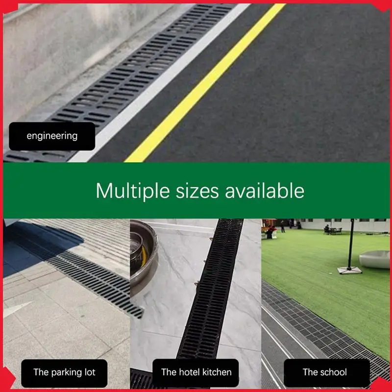 

B17B 3X Rainwater Grate Trench Cover Resin Manhole Cover Drainage Ditch Composite Sink Rectangular Manhole Cover 1
