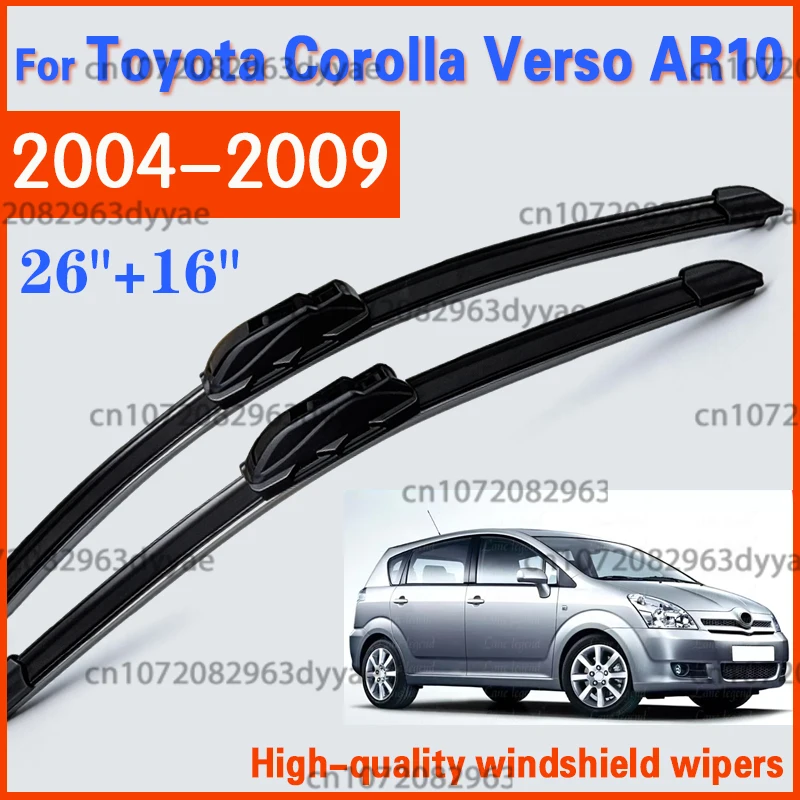 Für Toyota Corolla Verso 2 E121 AR10 2004 - 2009 2005 Scheibenwischer Vordere Scheibenwischerblätter Windschutzscheibe Fenster 26"+16"