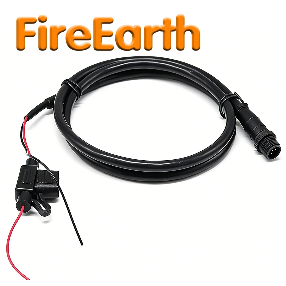 NMEA 2000 N2K Marine-Grade Power Cable 1M with Fuse Standard 5Pin Male Connector for Lowrance Simrad B&G Navico Garmin Networks