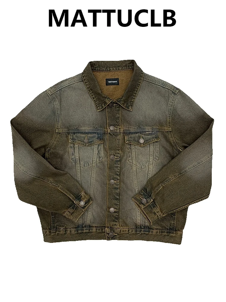 2025 Autumn Winter Women Design American Retro Denim Jacket Tomboy 2000s Y2k Oversize Outwear New In Men Harajuku Fashion Tide