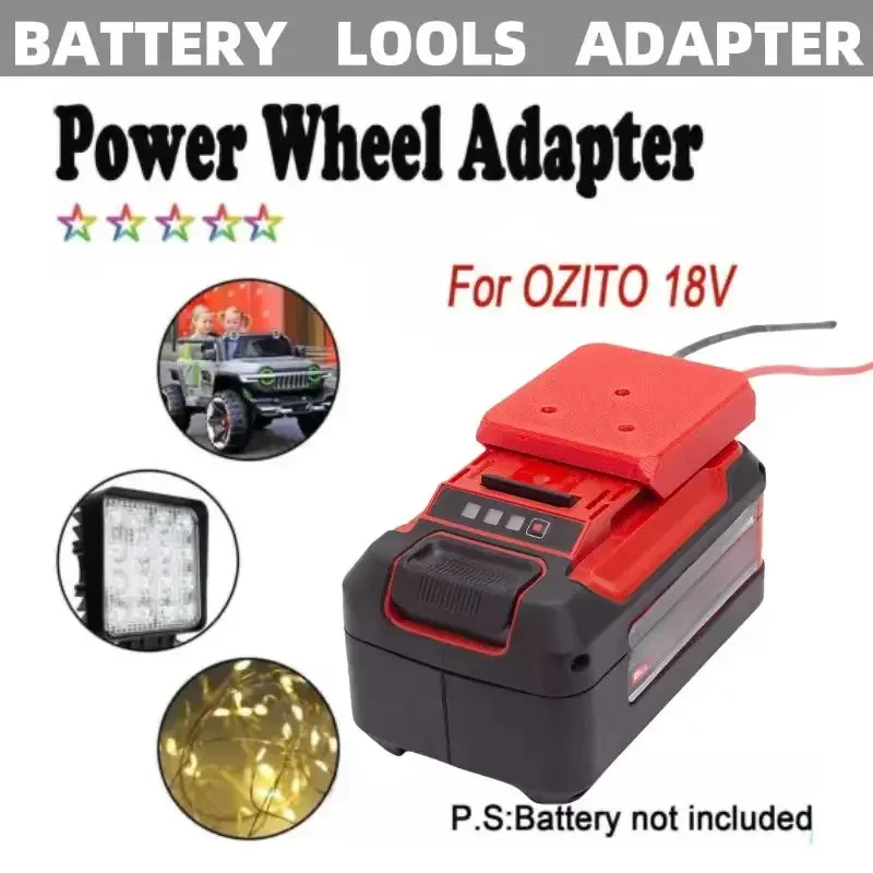 Imagem -02 - para Einhell Power x Vhange para Ozito Adaptador de Saída 18v Li-ion Bateria Cabo Conector Adaptador Plug Diy
