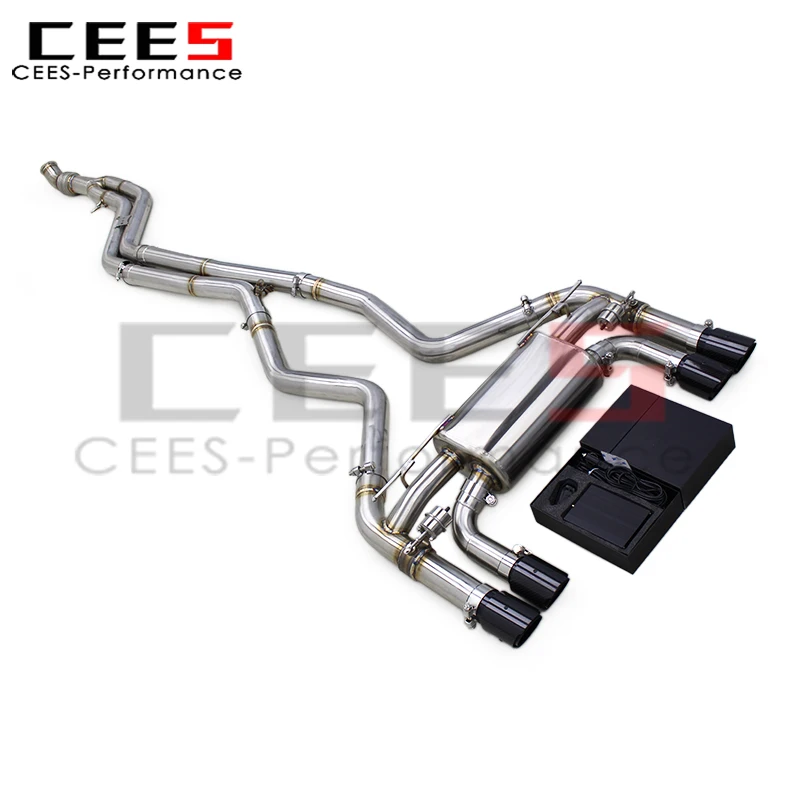 CEES Catback Muffler for BMW M2 F87 N55 3.0T 2014-2018 Performance Car Active Sound Stainless Steel Valvetronic Exhaust System
