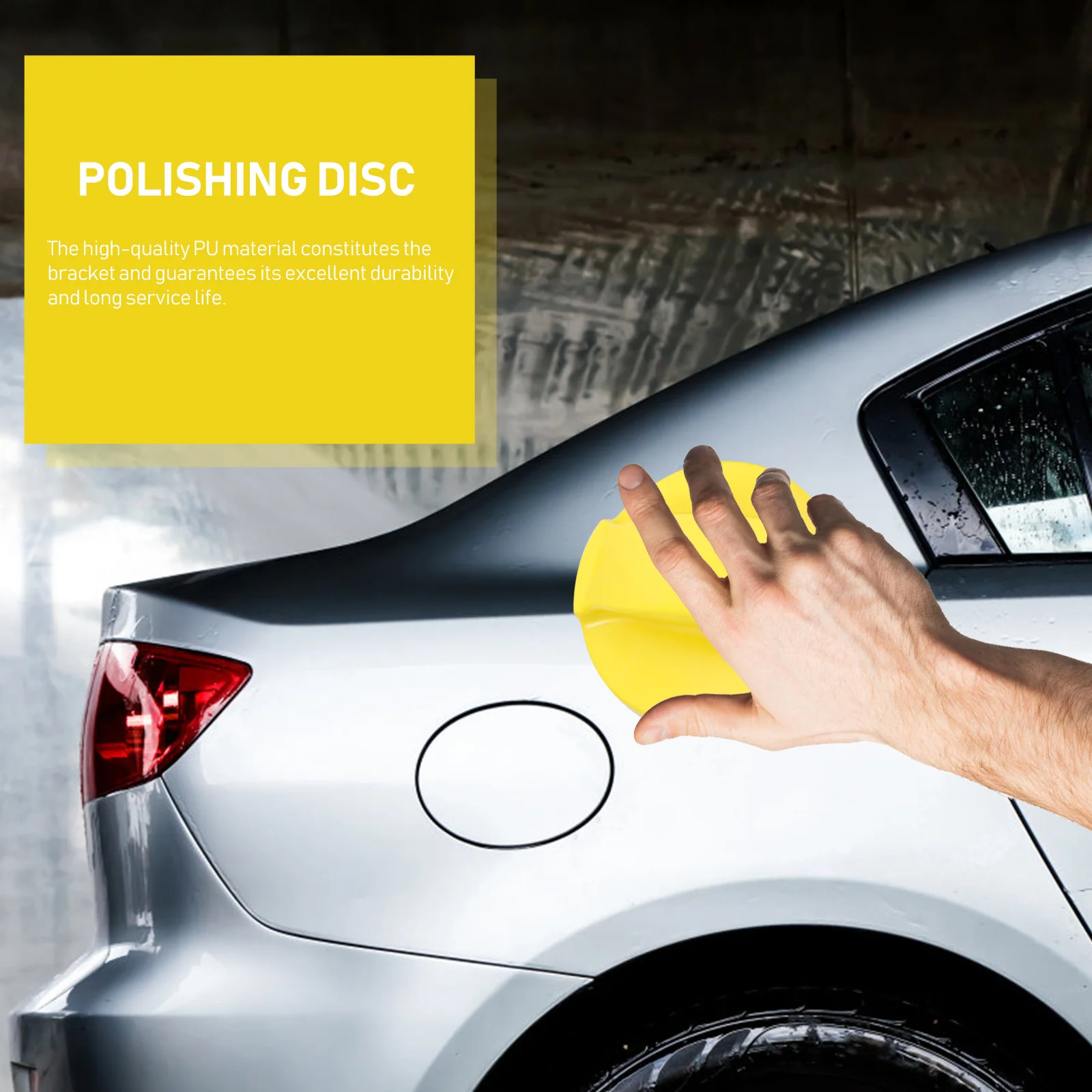 

2Pcs Sanding Pad Polishing Disc Holder Easy Storage PU Backing Pad Hand Grinding Polishing Tool for Wood Car Maintenance