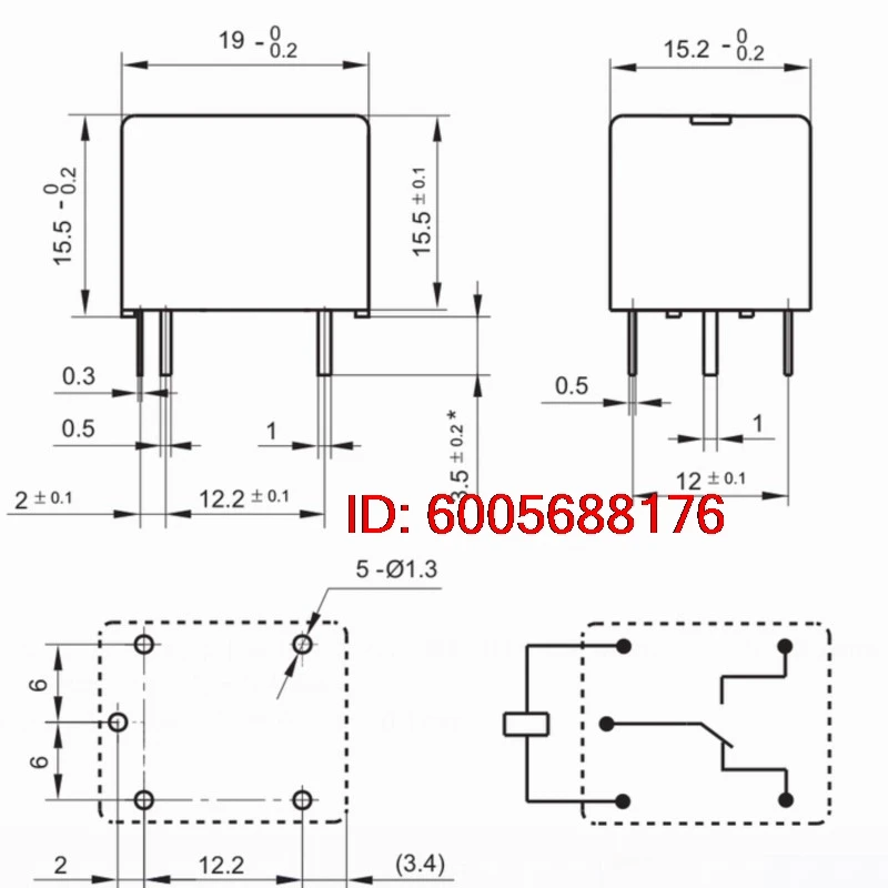 10PCS New GYA-1C-5D ; GYA-1C-12D (T73C-Coil:5V/12V-15A-30ohm) Relay 5pins