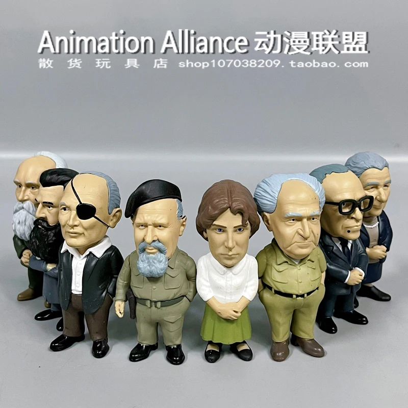 In Stock 8-10cm Cartoon Famous Military Leaders Articst Action Figure Doll Kid Pvc Model Toy Gifts