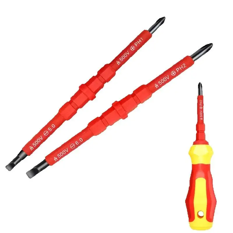 5Pc Electrician Repair Tools Kit Changeable Insulated Screwdriver Set Repair Tool Electrician Tools Screwdriver Bit Set
