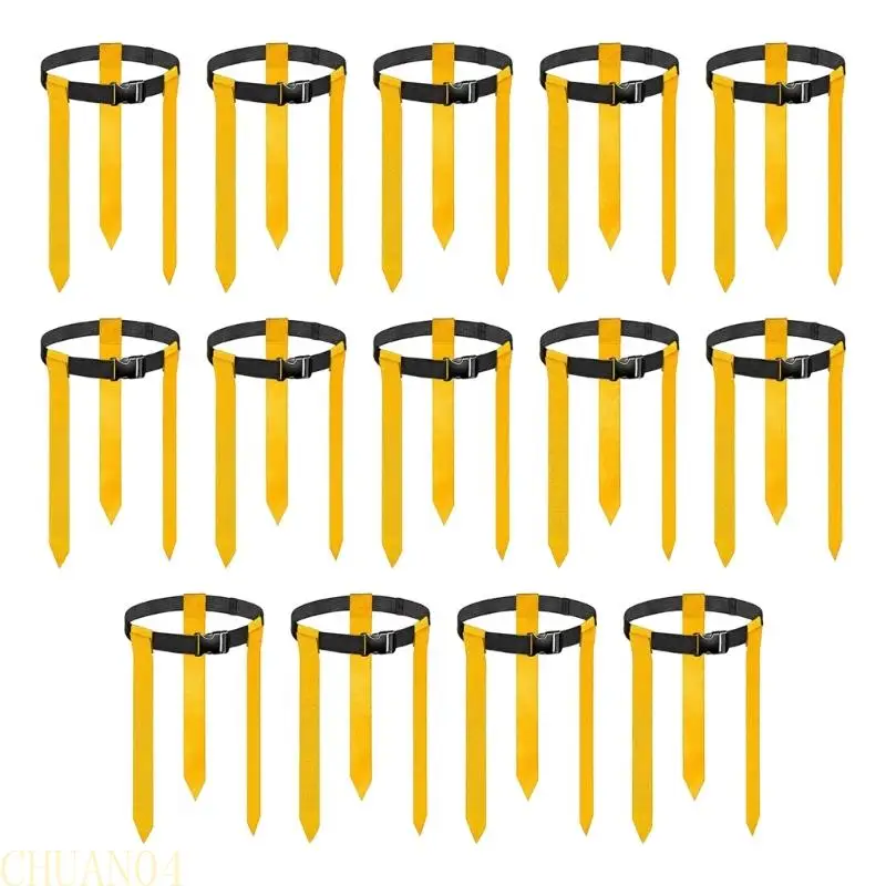 A1A2 14 قطعة حزام كرة القدم الخصر العلم كرة القدم مشبك حزام معدات تدريب كرة القدم