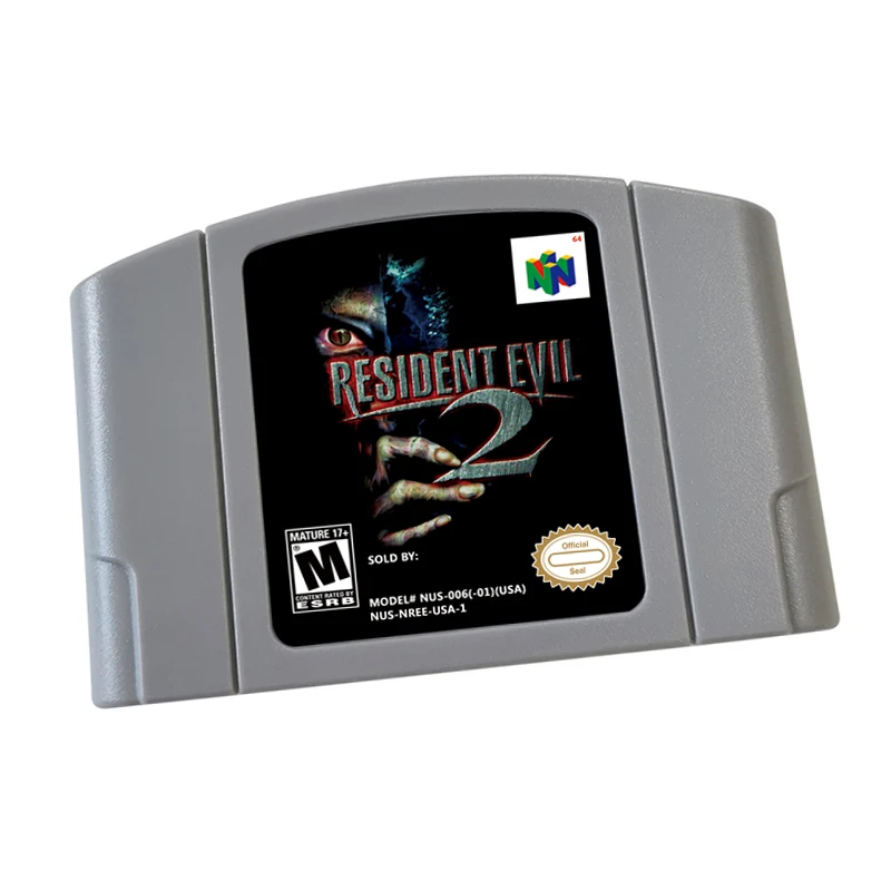 

The Resident Evil 2 (USA) (Rev A) N64 Game Cartridge Console US Version / n64 Game