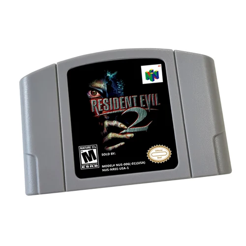 The Resident Evil 2 (EE. UU.) (Rev A) Consola de cartuchos de juego N64 Versión EE. UU./juego n64