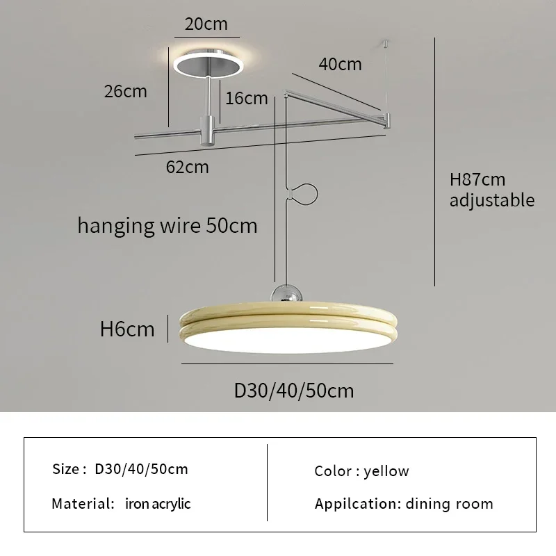 SaloEElaitte Nordische bewegliche LED Pendel leuchten moderne Minimalismus Esstische Küche Hängelampen Loft Schwinge Hängelampen 7