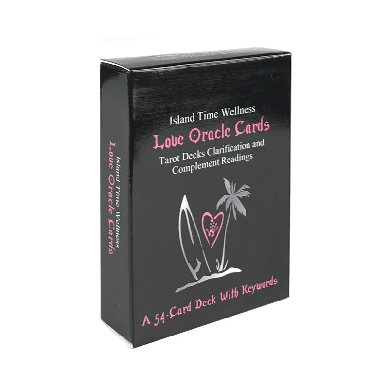 Island Time Wellness Love Oracle Cards Tarot Decks Clarification and Complement Readings a 54 Card Deck with Keywords Games