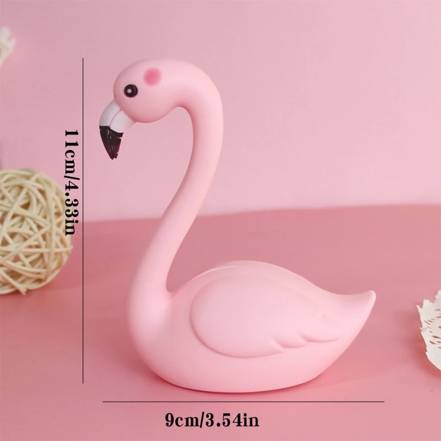 Cartoon-Krone Rosa Flamingo Kuchendekoration Niedliches Flamingo-förmiges Ornament Geburtstagsfeier Backzubehör – Detail 6