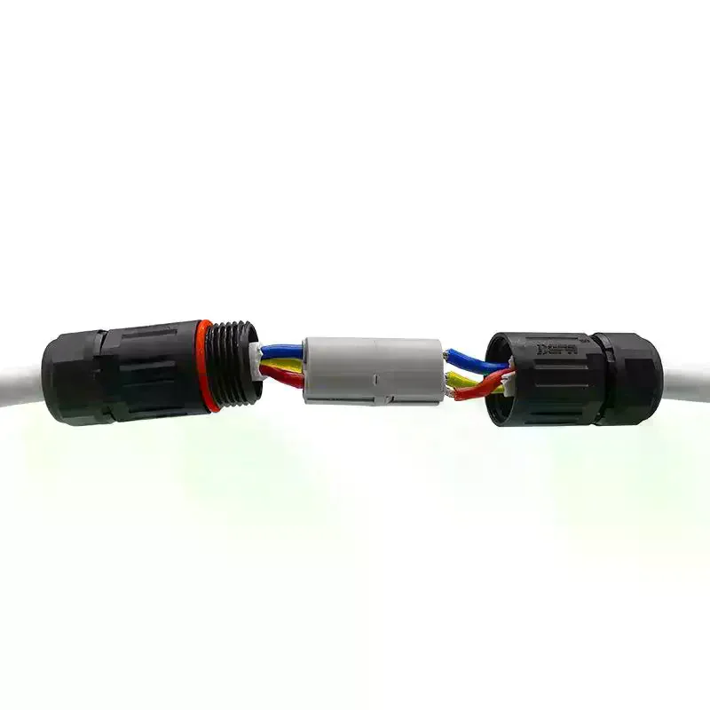 IP68 Cable Connector Outdoor Waterproof Joint Electrical Terminal Wire Adapter CDF-M3 2-3 Core Straight Through Connector