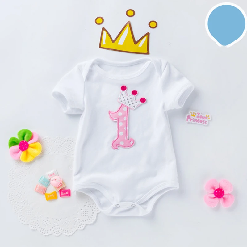 0-12M Summer Baby Girls Jumpsuit Infant Baby Girls Flower Print Cotton Shirts One piece Birthday Outfit Newborn Baby Romper