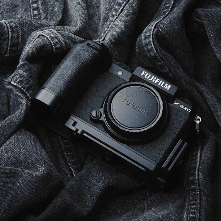 L pionowy uchwyt na rozciąganie płyta szybkiego uwalniania QR statyw uchwyt ręczny do Fuji Fujifilm XS20 X-S20 Arca-Swiss RRS kirk