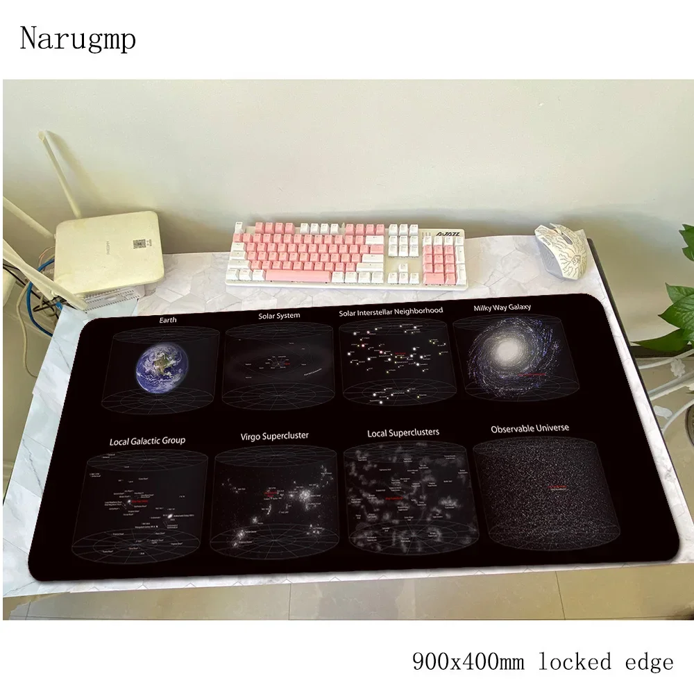 solar system mouse pad Christmas gifts Computer mat 900x400x3mm gaming mousepad Colourful padmouse keyboard games pc gamer desk