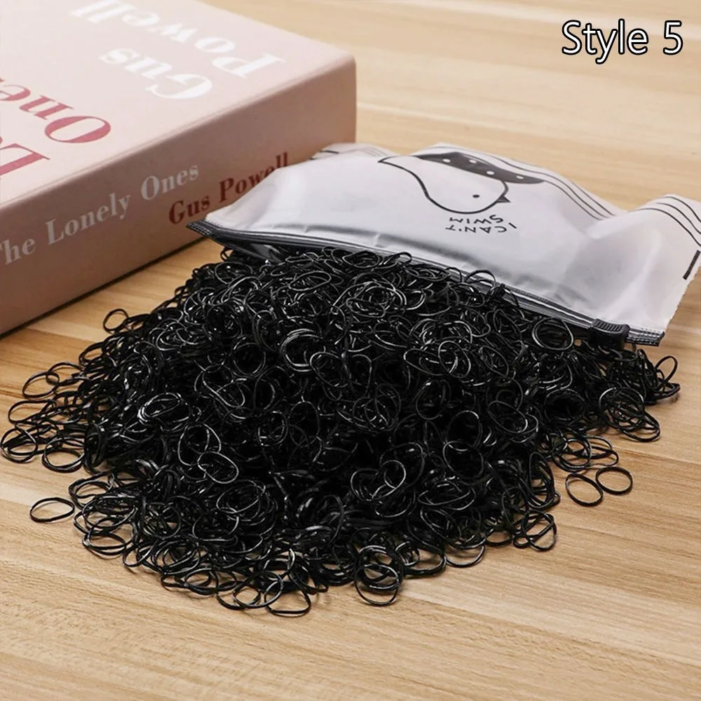

1000Pcs/Pack Small Size​​ Disposable Rubber Bands​​ ​​Non-Slip ​​Vibrant Colors​​ ​​Ponytail Holders​​ Bulk Pack​​ Elastic
