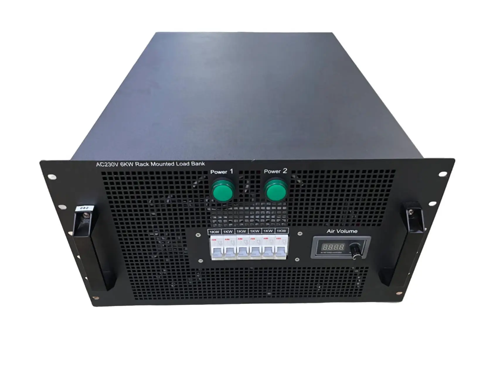 220V 230V Single Phase 6KW C14 Sockets Digital Power Meter Dual Power Feeds Rack Mount Load Bank Fan Cooling for Data Center