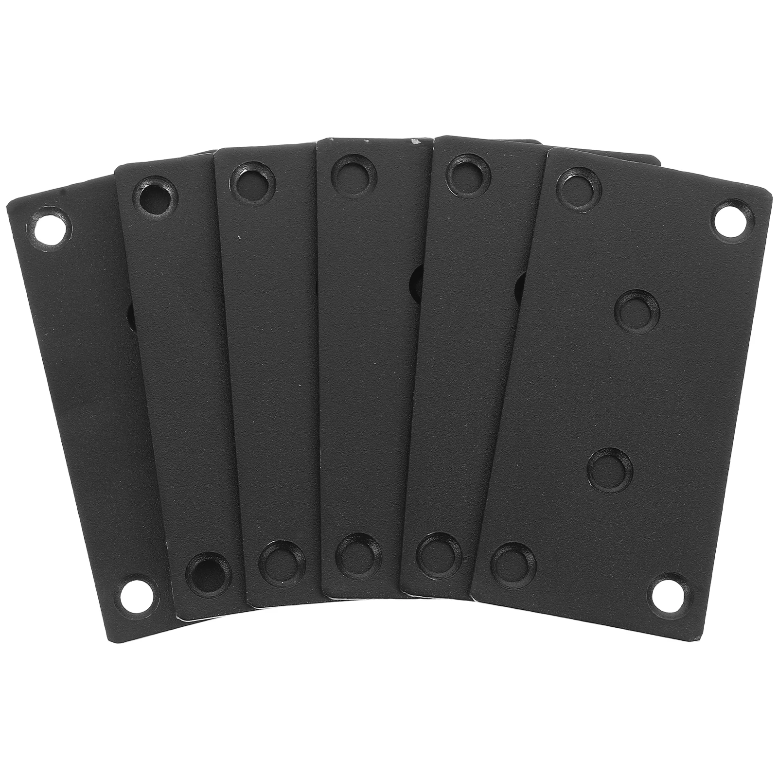 

6 Sets Black Flat Mending Plates 50x100mm 36 Screws Wood Furniture Repair Stainless Steel Connecting Brackets Corner Brace Set
