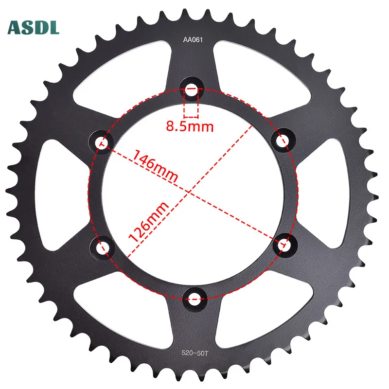 520 13T 50T 2013-2024 For Suzuki RM-Z450 Motorcycle Front Rear Sprocket RMZ450 L3 L4 13-14 RMZ 450 L5 L6 L7 L8 L9 MO-M4 15-2024