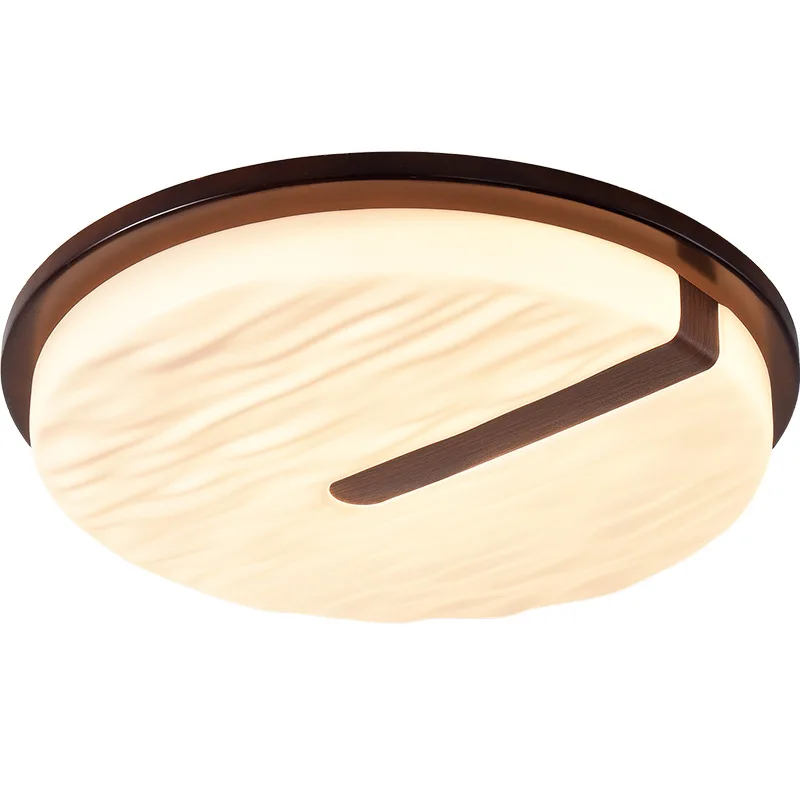 

Cream wind ceiling light, medieval walnut color advanced sense, room light, simple and warm eye protection
