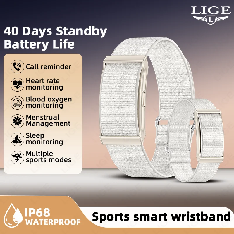 

Смарт-браслет с функцией напоминания о звонках, фитнес-трекер, спортивный браслет, монитор сна, пульсометр, шагомер, умные часы для мужчин и женщин с 2 ремешками