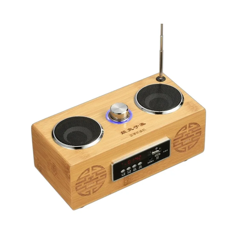 

Bamboo Bluetooth speaker Sinology machine, bamboo and wood retro children's early education stories, Sinology listening