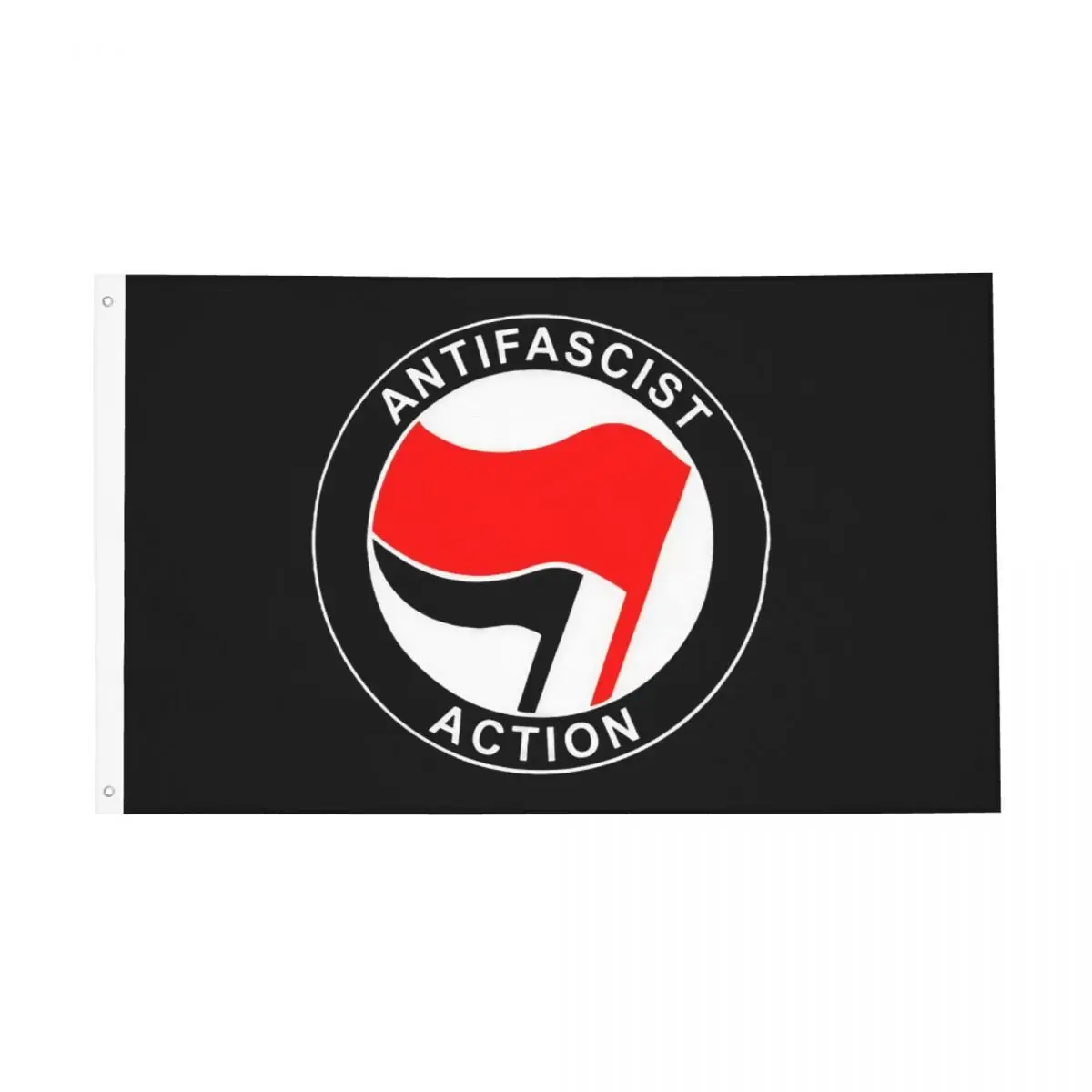 Antifascist Action Flags Double Sided Outdoor Banner Anti-action Anti-Racism 2 Grommets Home Room Dorm Wall Decor 3x5 FT