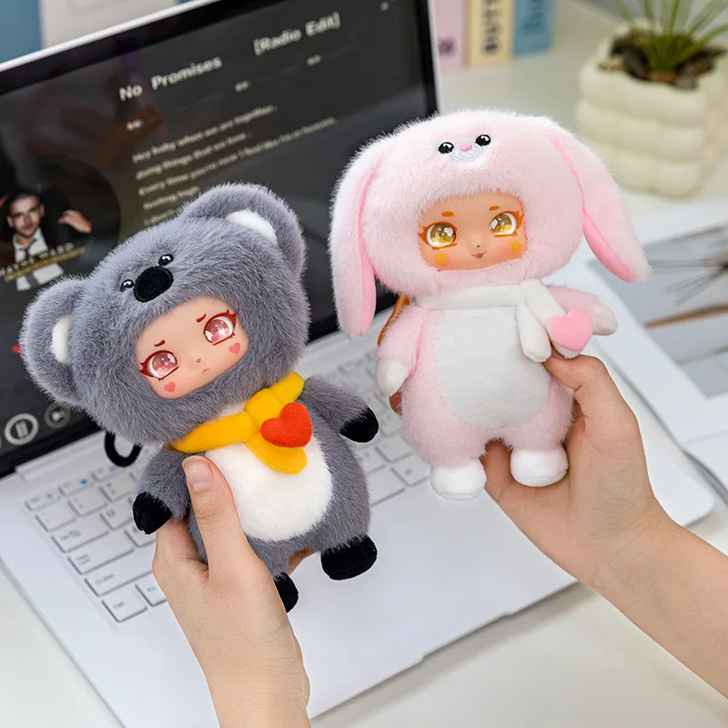 15 cm Kawaii Nette Tiere Vinyl Gesicht Plüsch Spielzeug Tier Spielzeug Koala Kaninchen Panda Anhänger Geschenk Kinder Halloween Weihnachten Geschenke