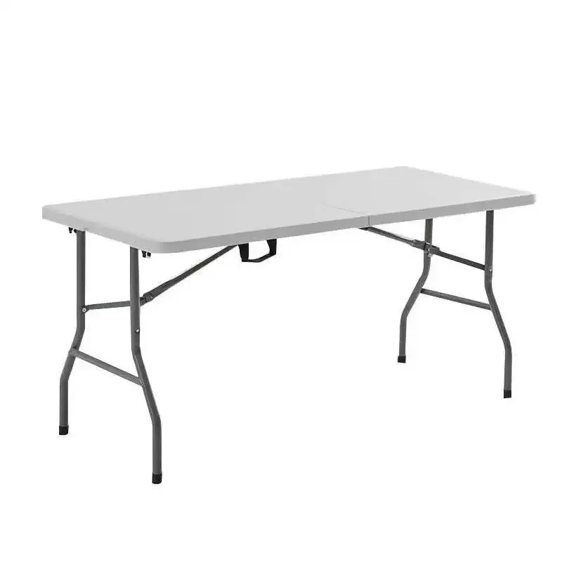 1.8m Blow Mold Portable Foldable Table, Multifunctional Outdoor & Car Travel Dining Table