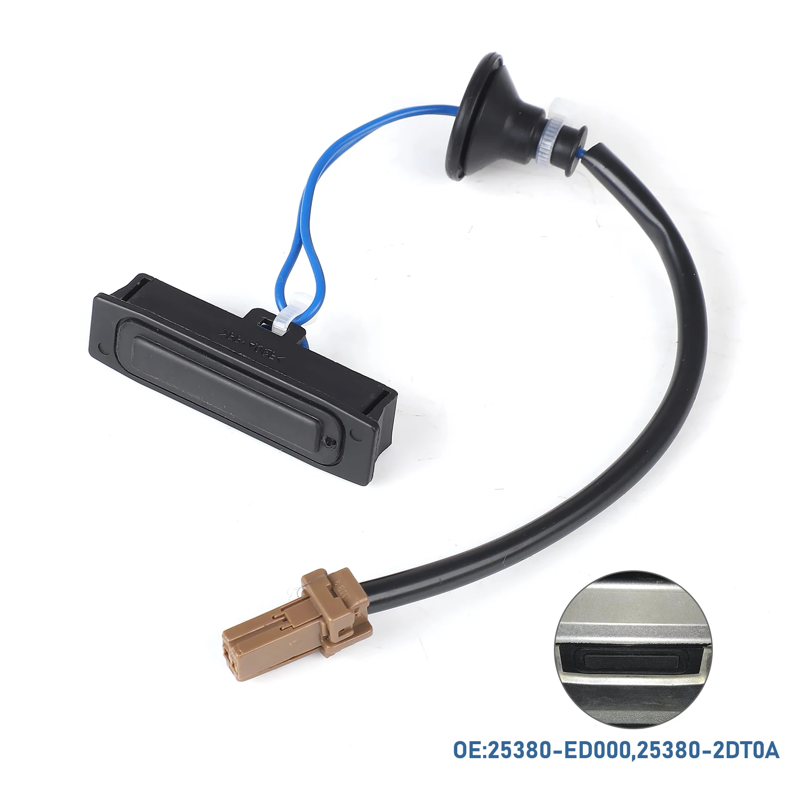 

25380-2DT0A 25380-ED000 черная кнопка открытия задней двери, высококачественные автомобильные аксессуары для Nissan Maxima 09-14