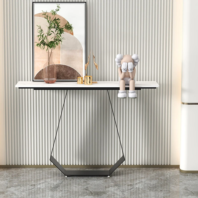 

Modern Minimalist Console Table Luxury Narrow Entryway Italian Console Table Rectangular Trendy Bureau Living Room Furnitures