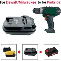 Battery Adapter For Dewalt/Milwaukee 18V Li-ion Battery Convert to for Parkside X20V Lithium Battery Cordless Power Tools