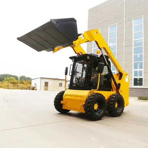 Fast Delivery 800KG 1000KG Large Skid Steer Diesel Loader Epa Engine Loaders With Cabin