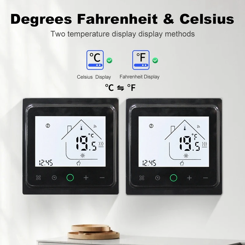 Imagem -03 - Tuya Smart Wifi Termostato Água Elétrico Quente Piso Aquecido Caldeira a Gás Controlador de Temperatura para Alexa 16a