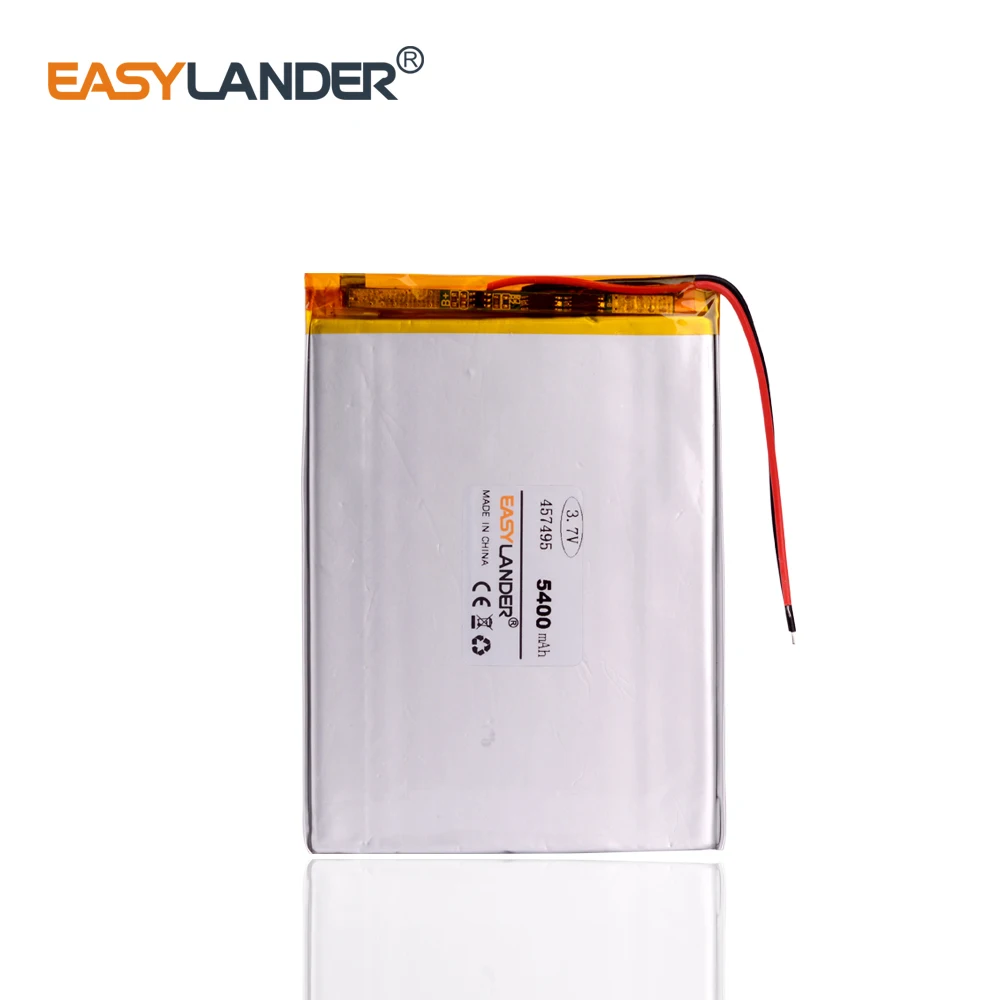 10Pcs/Lot 3.7V 5400mAH 457495 polymer lithium ion Li-ion battery for tablet pc 7 inch 8 inch 9inch