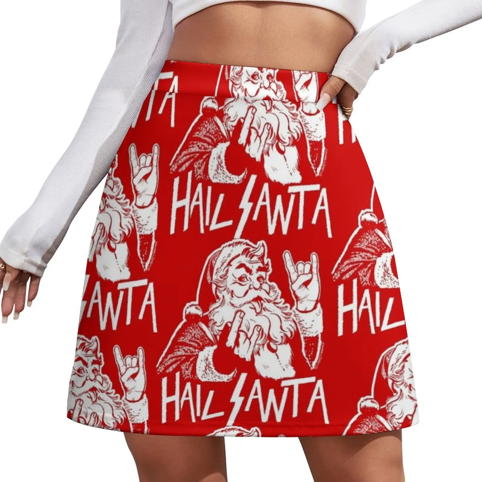 

Hail Santa Mini Skirt festival outfit women Skirt shorts fashion korean clothing
