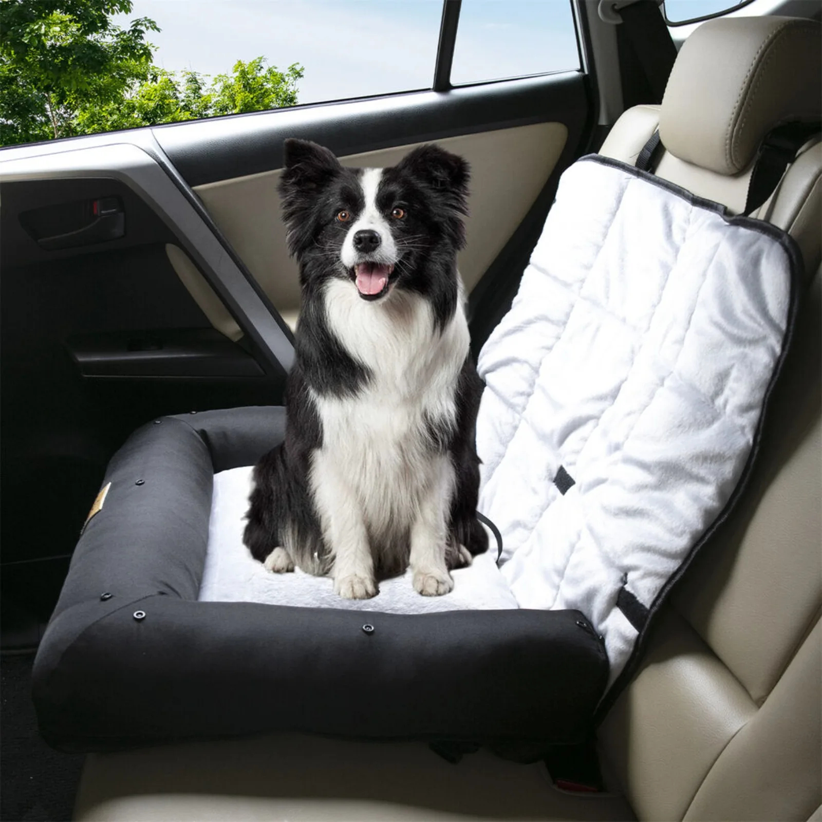 US Portable Dog Car Seat, Bed Strap, Detachable Chion Cover, Travel Safety Belt