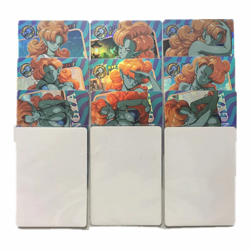 

9pcs/set Sexy Card Dragon Ball Z Zangya Anime Goddess Nude Card Adult Toy Super Saiyan 18+ ACG Gift Comic Game Collectible Card