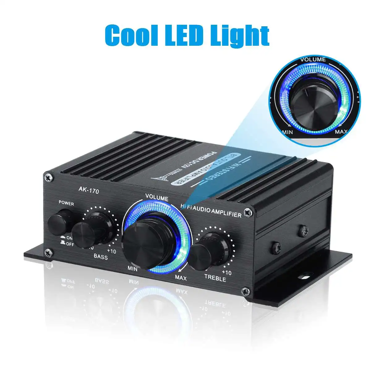 AK170/AK270 400W 12V 미니 자동차 홈 파워 앰프 Hifi 스피커 서브 우퍼 오디오 앰프 클래스 D 자동차 사운드 Amplificador No Bluetooth