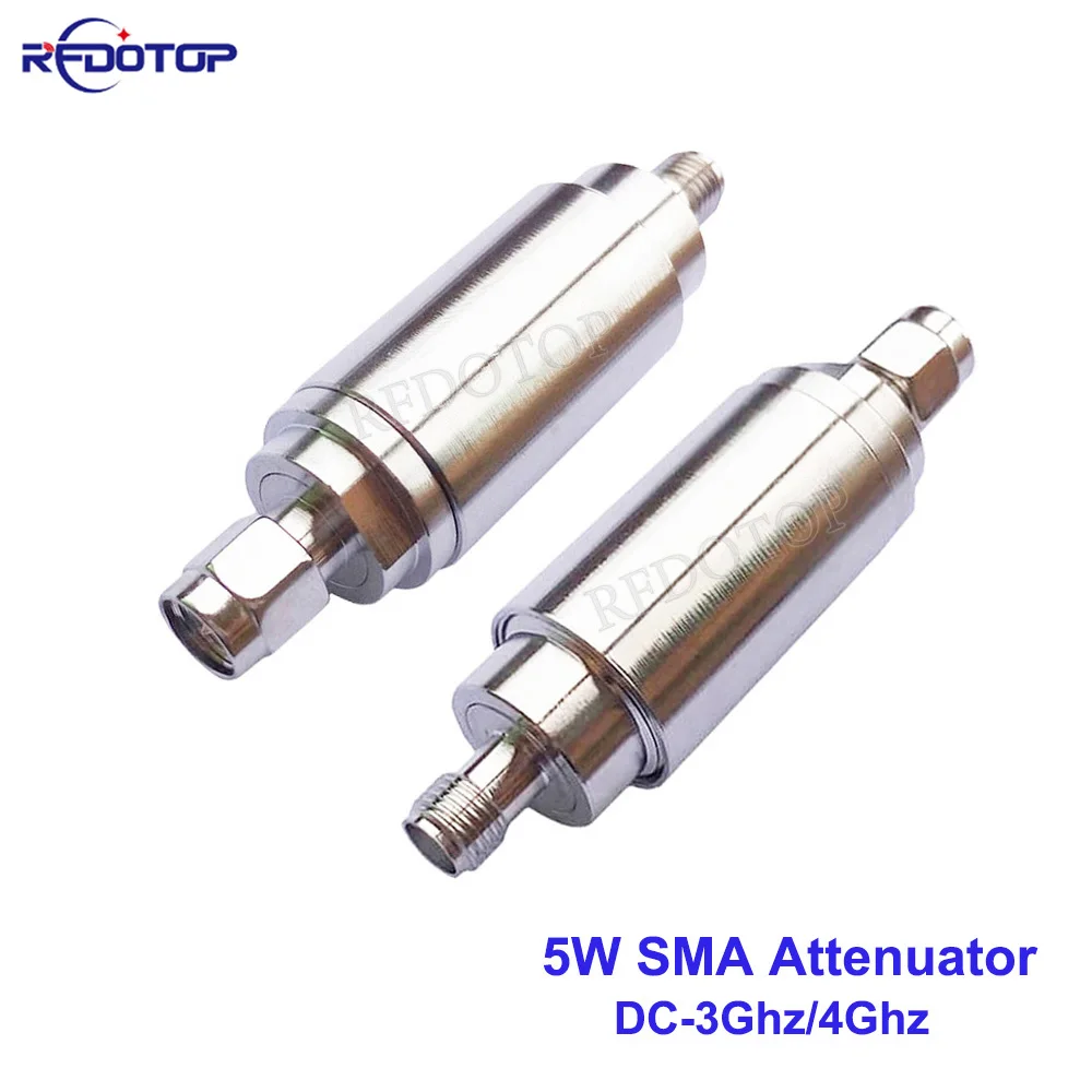 

1Pcs 5W SMA Type Attenuator SMA Male Plug to Female Jack Connector 50Ohm 1db-50db DC-3Ghz/4Ghz RF Coaxial Power