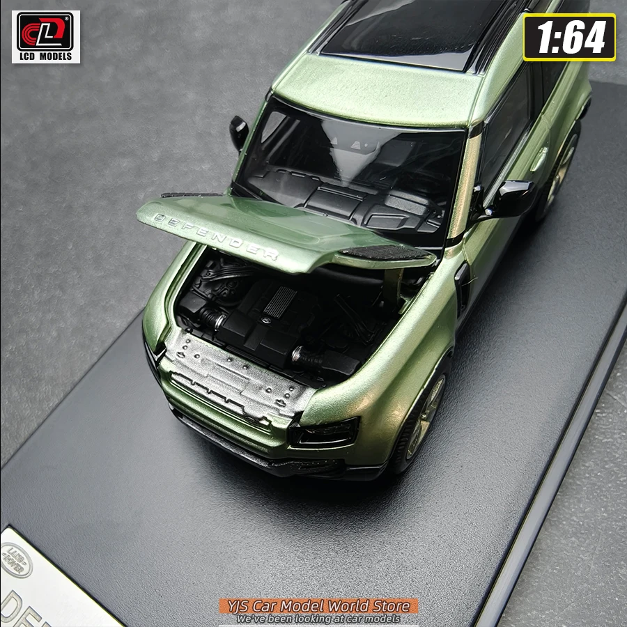 LCD 1:64 Scale New Land Rover Defender 90 Car Model Static Display Piece Holiday Gift Collection