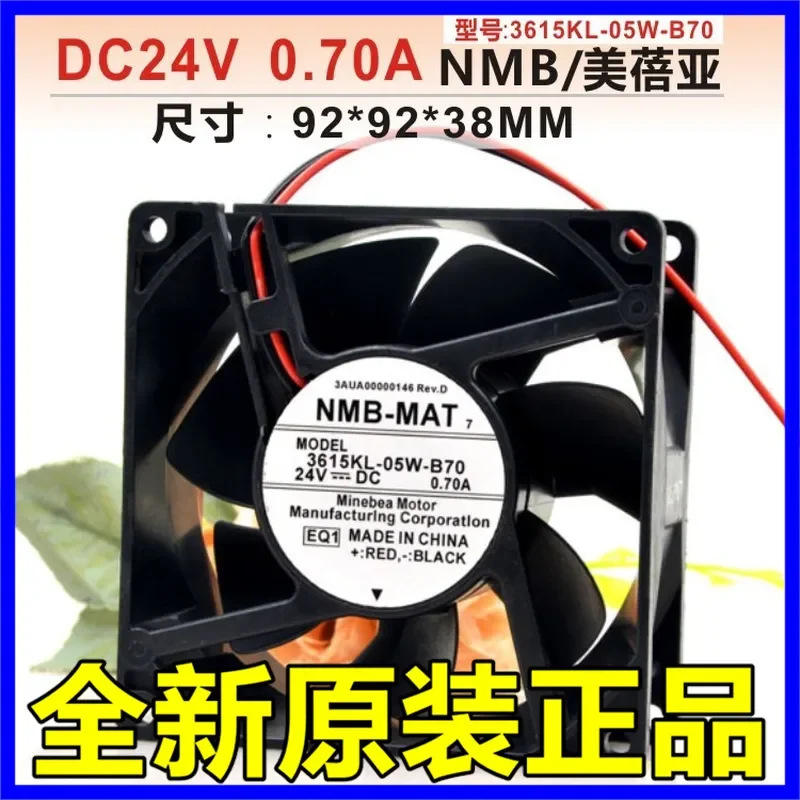 New NMB 3615KL-05W-B70 24V 0.7A Fan for ABB ACS510 ACS550 Inverter Dedicated Cooling Fan Replacement