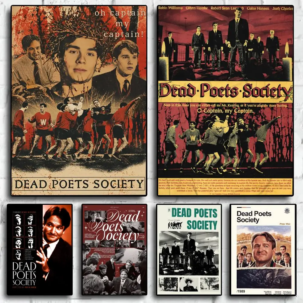 Movie D-Dead Poets Society Poster Trendy Wall Art Aesthetic Room Decor Print Living Room Bedroom Home Decoration