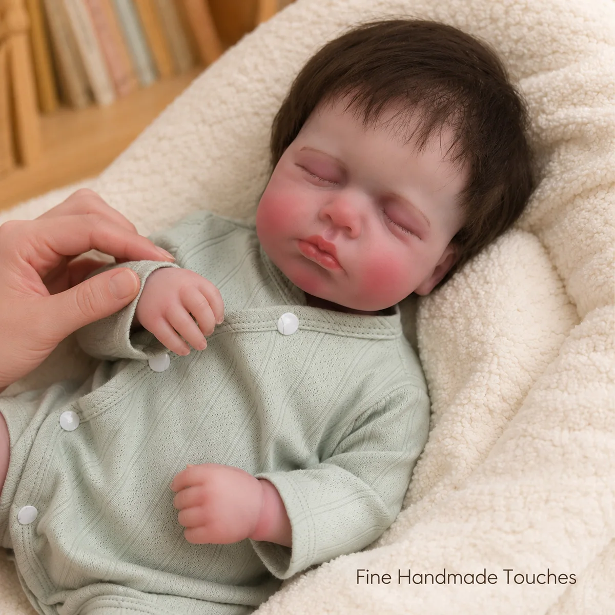 JOYORA 49CM Hand Newborn Reborn Doll Cute Playmate Toy Perfect Christmas Birthday Gift For Kid Creative Imaginative Role Playing