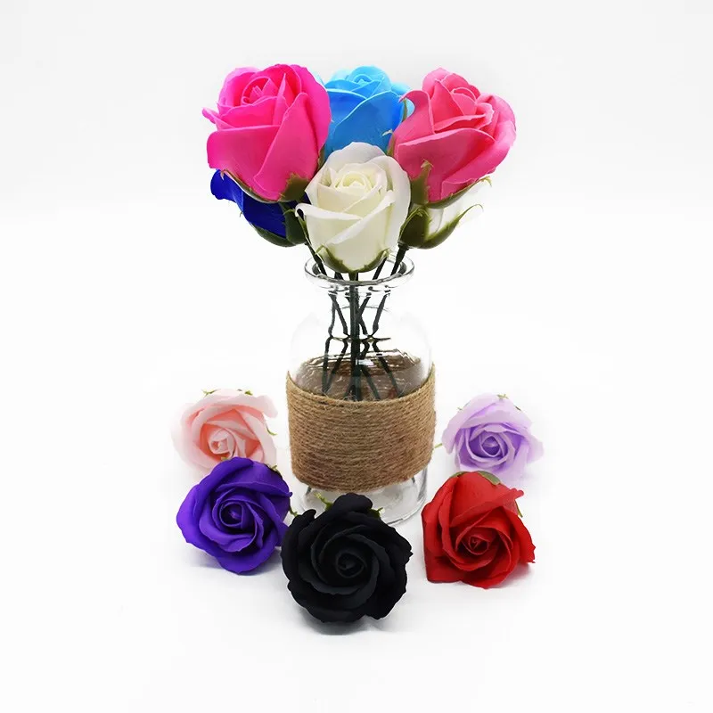 Flores artificiales, accesorios de decoración del hogar para boda, flores de jabón baratas, bonsái, accesorios para fotos, caja de regalos, corona, fiesta, Festival, bricolaje