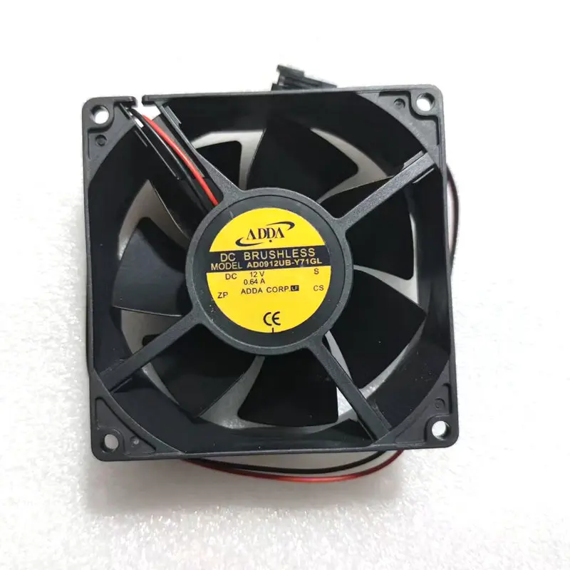 New AD0912UB-Y71GL DC12V 0.64A 2Lines Computer Cooling Fan